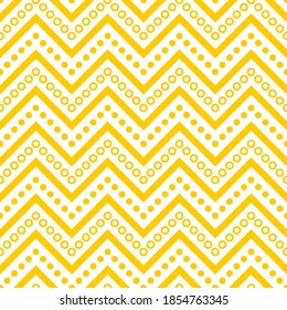 Seamless circle chevron pattern . Geometric orange background.