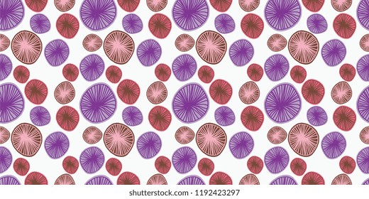 seamless circle colorful pattern background vector. Hand made geometric drawing for fashion textile print or wrapping.