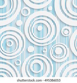 Diseño Círculo Sin Precedentes. Patrón de mosaico futurista. 3 quinquies Elegante Fondo Geométrico Mínimo. Resumen de fondos de escritorio de la cuadrícula blanca y azul