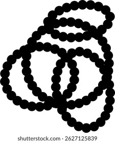 Padrão de pontos de círculo contínuo. Vetor de fundo minimalista abstrato. Ornamento moderno. Papel de parede circular simples. Padrão de círculo uniforme. Ornamento têxtil contemporâneo. Papel de Parede em Círculo Simples