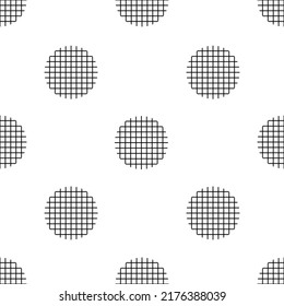 Seamless  circle fabric design like ornament vector. Suit for package design, wallpaper, fashion print.