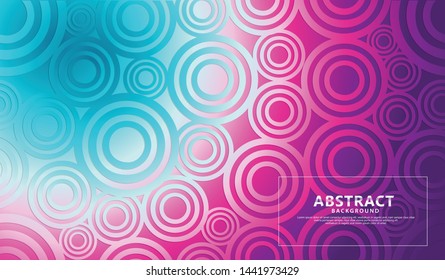 seamless circle geometric modern pattern with futuristic and dynamic color background. 