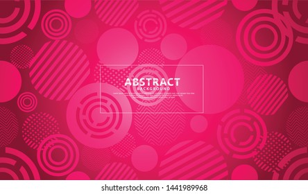 seamless circle geometric modern pattern with futuristic and dynamic color background. 