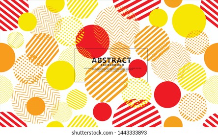 seamless circle geometric modern pattern with futuristic and dynamic color background. 