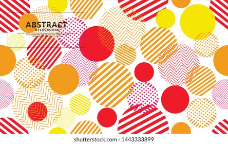 seamless circle geometric modern pattern with futuristic and dynamic color background. 