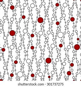 Seamless circle geometric pattern. Modern abstract background, textile print - vector illustration