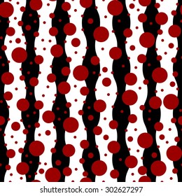 Seamless circle geometric pattern. Modern abstract background, textile print - vector illustration