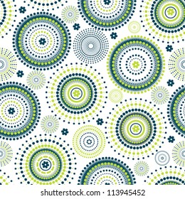 Seamless circle with green