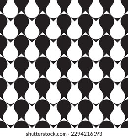 Seamless circle intersect pattern abstract geometric background