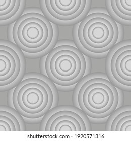 Seamless circle linear pattern. Geometric weave backdrop. graphic print texture for fabric design template. Vector illustration monochrome background
