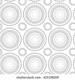 Seamless circle ornament