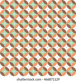 seamless circle pattern and background vector illustration