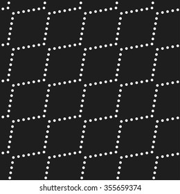Seamless circle pattern. Garlands of circles. Seamless Zigzag pattern. Beads pattern. Abstract Black and White Background. Ethnic Pattern. Dotted background. Geometric Pattern. Vector Regular Texture
