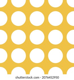 Seamless circle pattern with golden color for background and wallpaper
