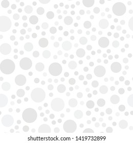 Seamless circle pattern. Grey circles texture background.