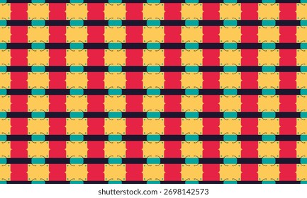 Padrão de círculo contínuo no design plano moderno