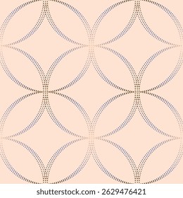 Patrón de círculo sin fisuras sobre un fondo de Simon.