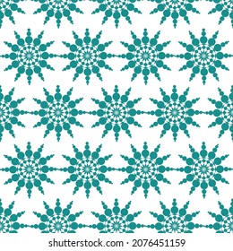 Patrón de círculo sin fisuras con color turquesa para fondo y fondo