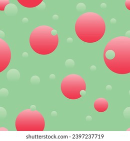 Seamless circle pattern with unique repetition and color harmony for christmas, gift wrap, background, backdrop, fabric, textile.