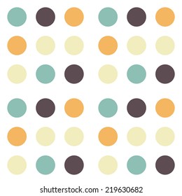 Seamless circle pattern vector