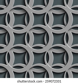 Padrão de círculo uniforme. Plano de fundo abstrato do vetor