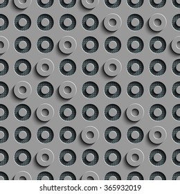 Seamless Circle Pattern. Vector Abstract Background