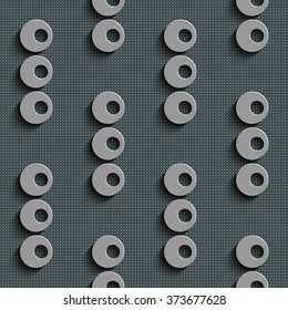 Seamless Circle Pattern. Vector Abstract Background