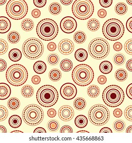 Seamless circle pattern. Vector illustration for your design