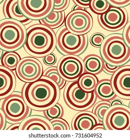 Seamless circle pattern. Vector illustration for your design
