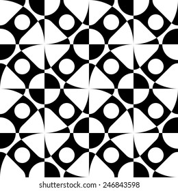 Seamless Circle Pattern. Vector Regular Texture