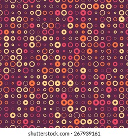 Seamless Circle Pattern. Vector Regular Texture