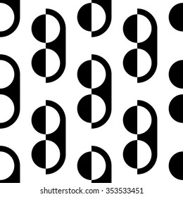 Seamless Circle Pattern. Vector Regular Texture