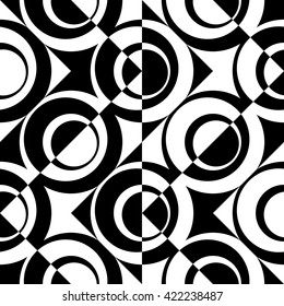 Seamless Circle Pattern. Vector Regular Texture