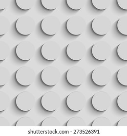 Seamless Circle Pattern. Vector Soft Background.