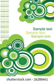 seamless circle retro pattern with space for text