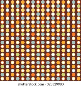 Seamless Circle and Ring Pattern. Vector Background. Regular colorful Texture
