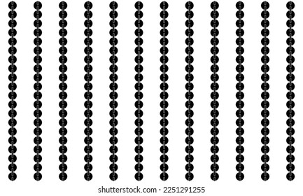 Seamless Circle Shape Motifs Pattern for Ornate, Background or for Decoration. Vector Illustration