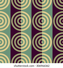 Seamless Circle and Stripe Pattern. Abstract Background. Vector Regular Texture
