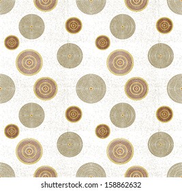 Seamless circle wallpaper. circle decor background vector.