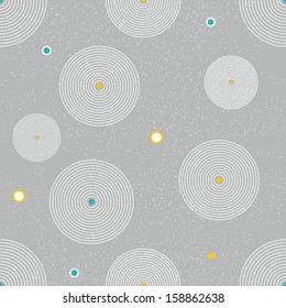 Seamless circle wallpaper. circle decor background vector.