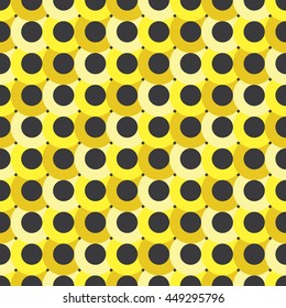 Seamless Circles Abstract Geometrical Figures Pattern Background