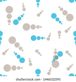 Seamless circles background. circles such a flying star