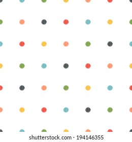 seamless circles dots pattern