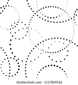 Seamless circles dotted pattern. Abstract vector minimalist background. Modern ornament. Simple circular wallpaper.