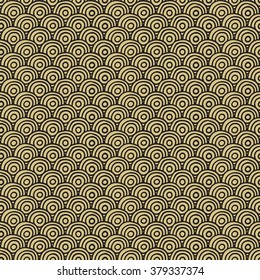 Seamless circles hand drawn pattern.  Illustration for posters, greeting cards, backgrounds, print and web projects. Seamless