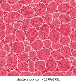 Seamless circles hand-drawn pattern, circles background.