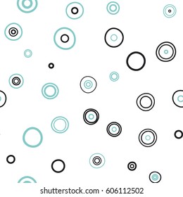 Seamless circles pattern. Vector repeating texture.