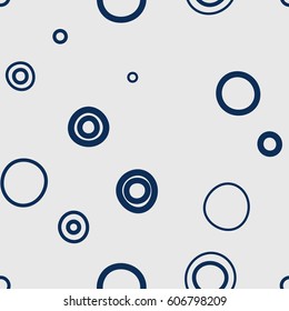 Seamless circles pattern. Vector repeating texture.