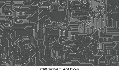 Placa de circuito sin costuras. Esquema eléctrico de tecnología digital impreso de fondo.