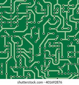 Seamless circuit board pattern green